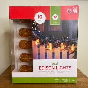 Gold Edison Lights